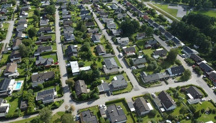 Aerial view of new GTA suburban homes showing impact of Ontario 1.5 million homes goal on housing supply